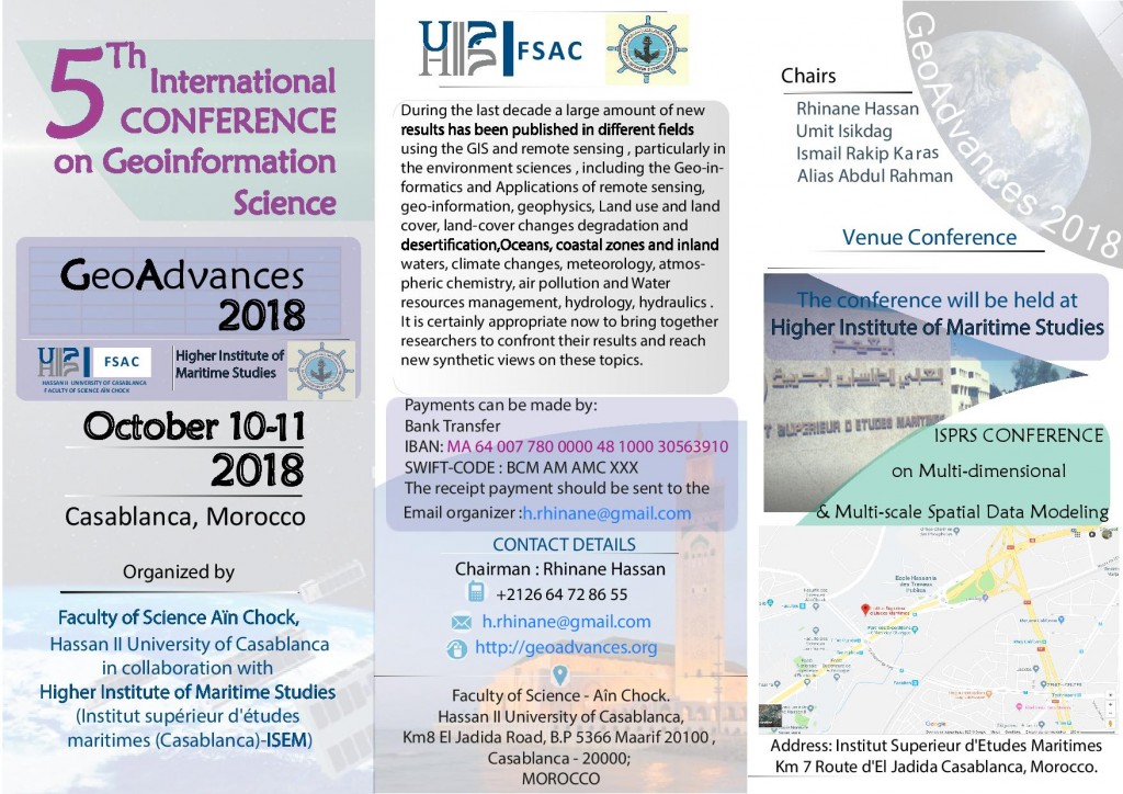 Cinquième édition du Congrès International sur la Géo information