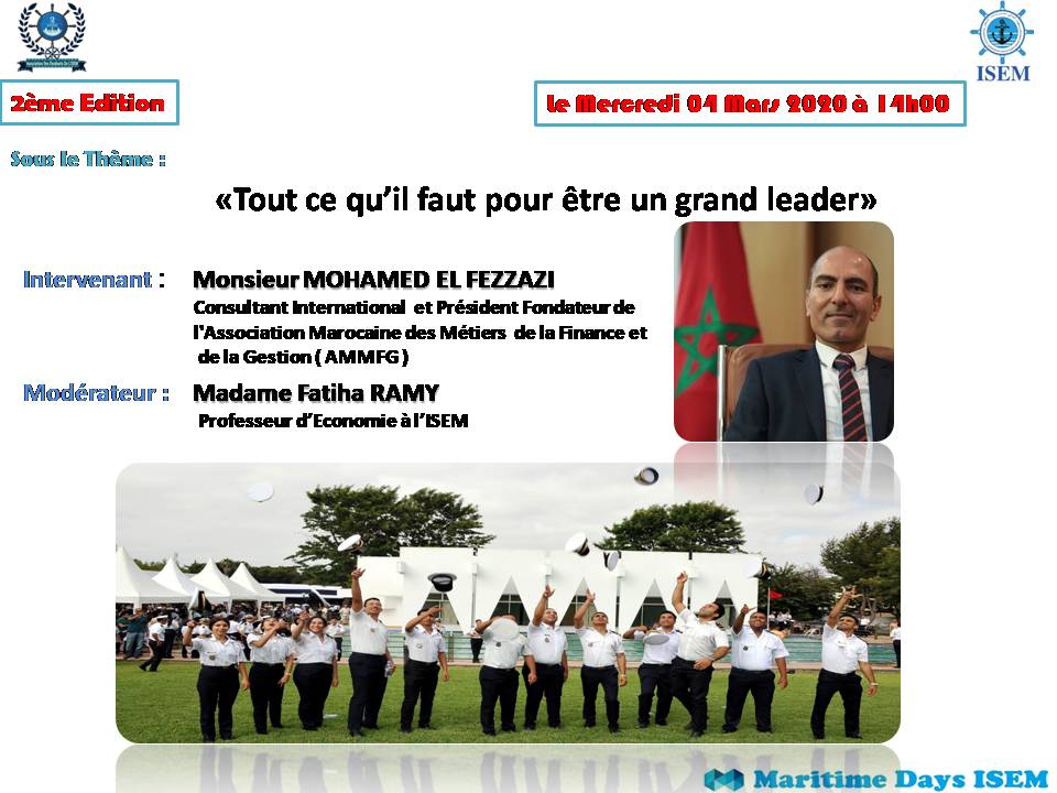 Deuxième édition des Maritime days de l’ISEM