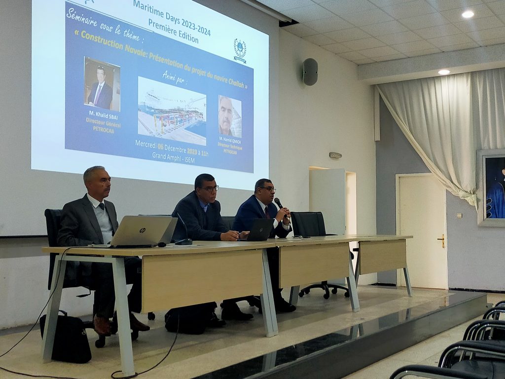 Maritime Days 2023-2024 – Première Edition «Construction Navale: Présentation du projet du navire Challah»